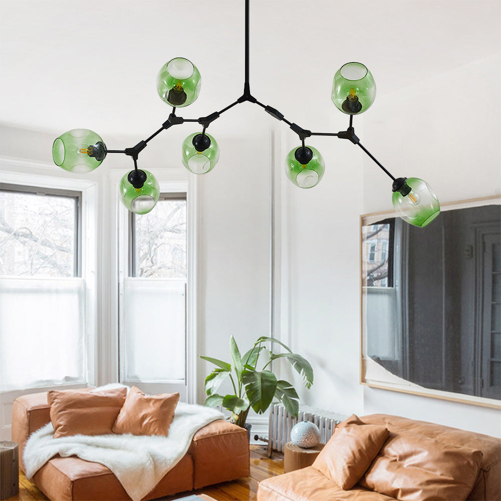 Valentina Ronde LED Hanglampen Metaal Glas Slaapkamer Woonkamer