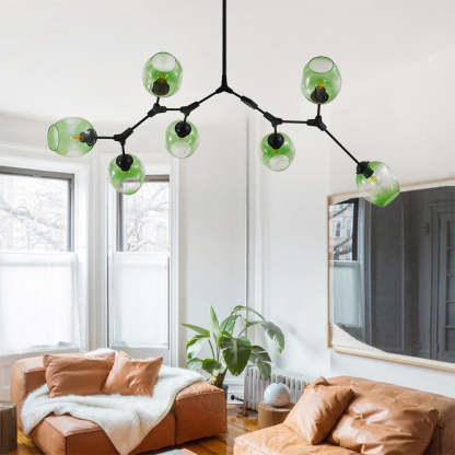 Valentina Ronde LED Hanglampen Metaal Glas Slaapkamer Woonkamer