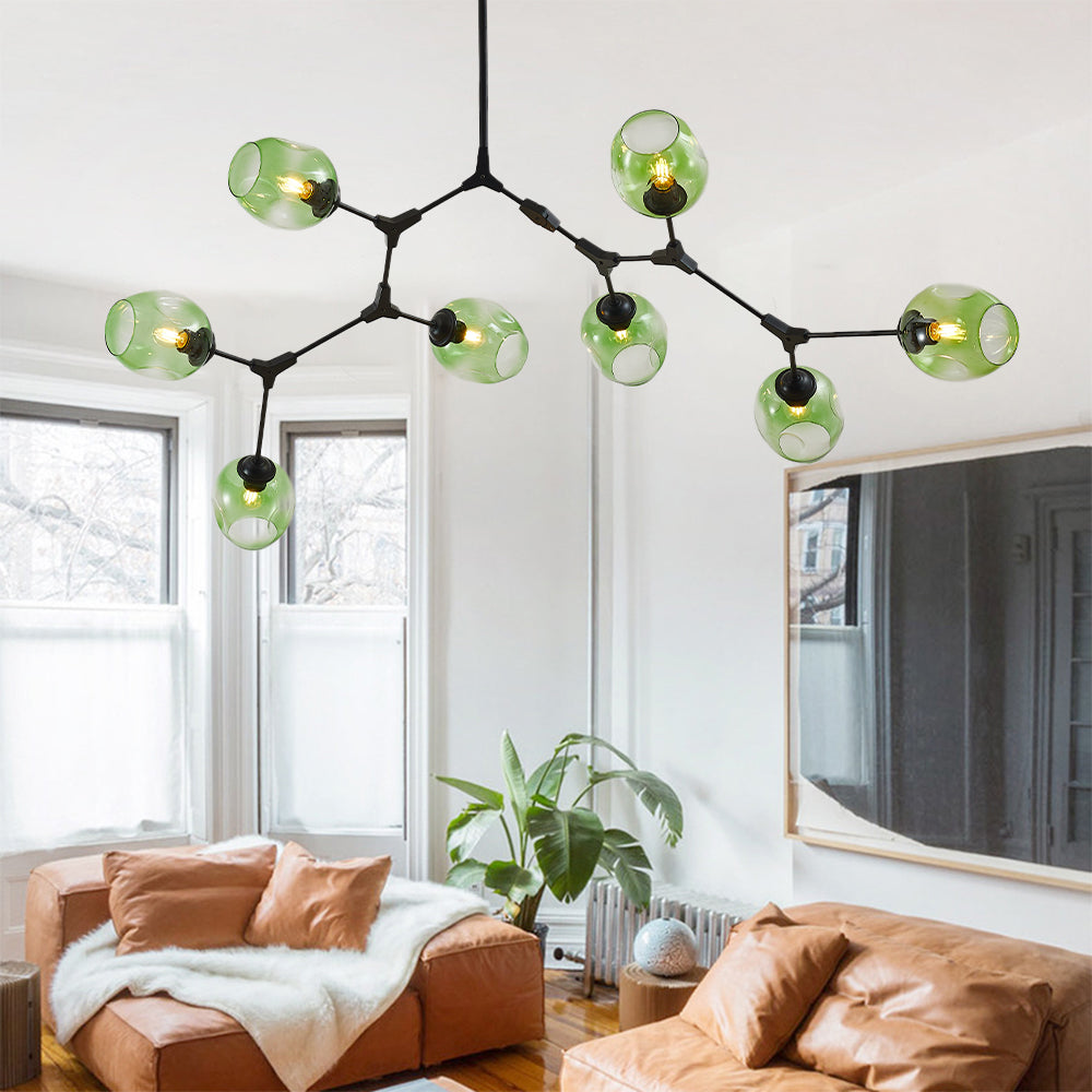 Valentina Ronde LED Hanglampen Metaal Glas Slaapkamer Woonkamer
