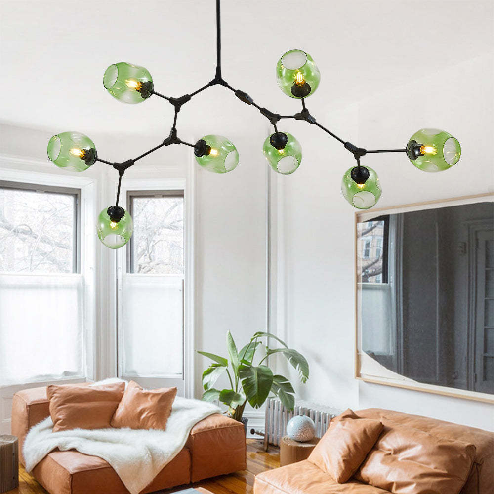 Valentina Ronde LED Hanglampen Metaal Glas Slaapkamer Woonkamer
