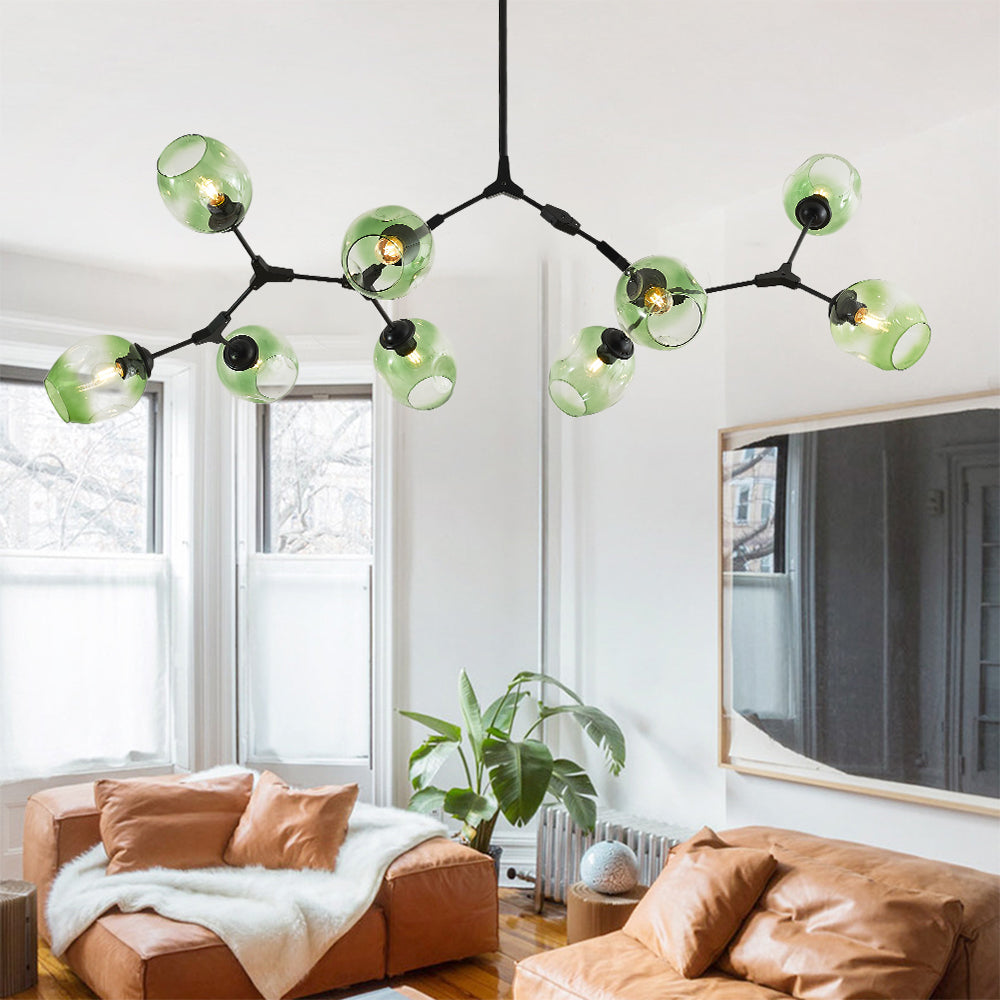 Valentina Ronde LED Hanglampen Metaal Glas Slaapkamer Woonkamer