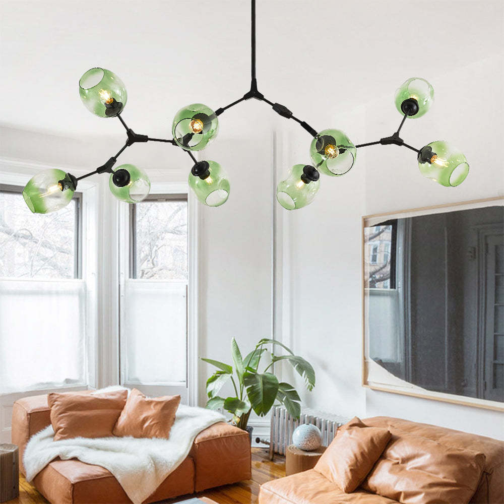 Valentina Ronde LED Hanglampen Metaal Glas Slaapkamer Woonkamer