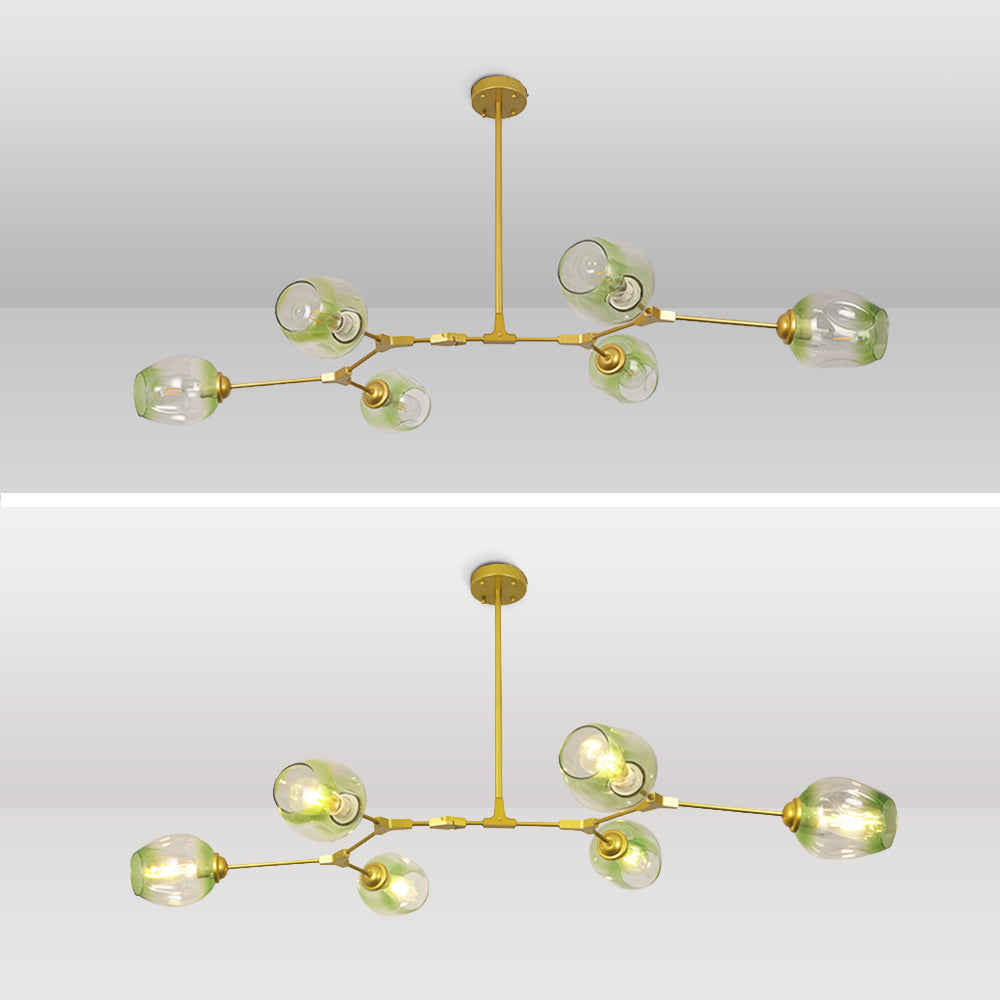 Valentina Ronde LED Hanglampen Metaal Glas Slaapkamer Woonkamer