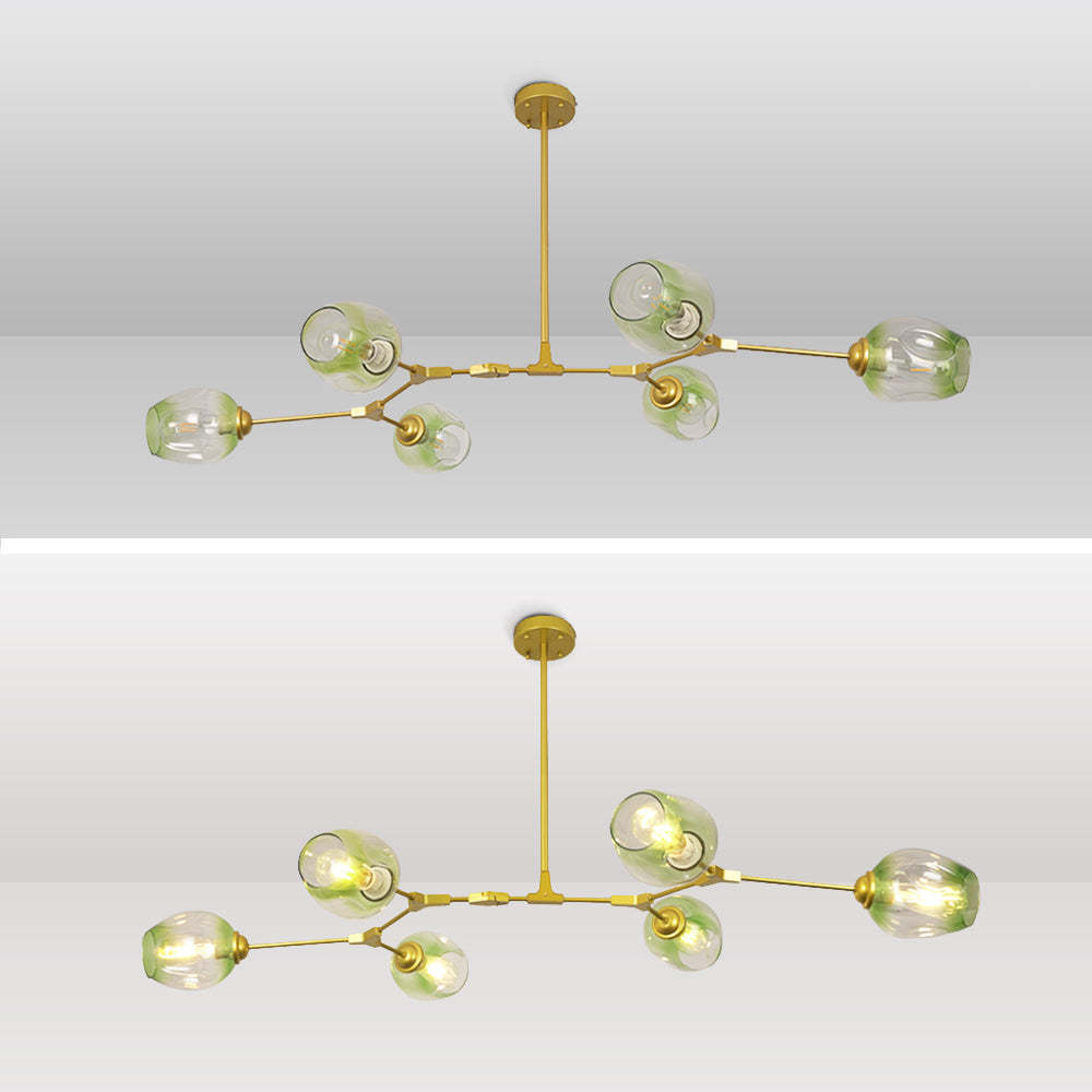 Valentina Ronde LED Hanglampen Metaal Glas Slaapkamer Woonkamer