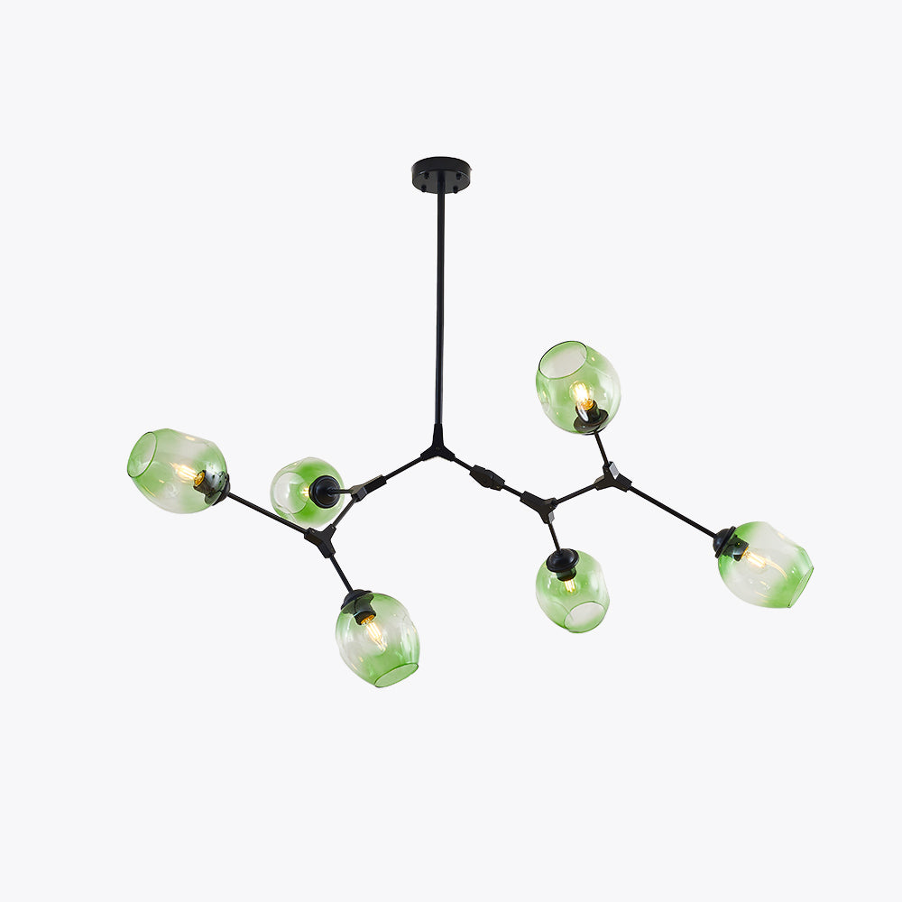 Valentina Ronde LED Hanglampen Metaal Glas Slaapkamer Woonkamer