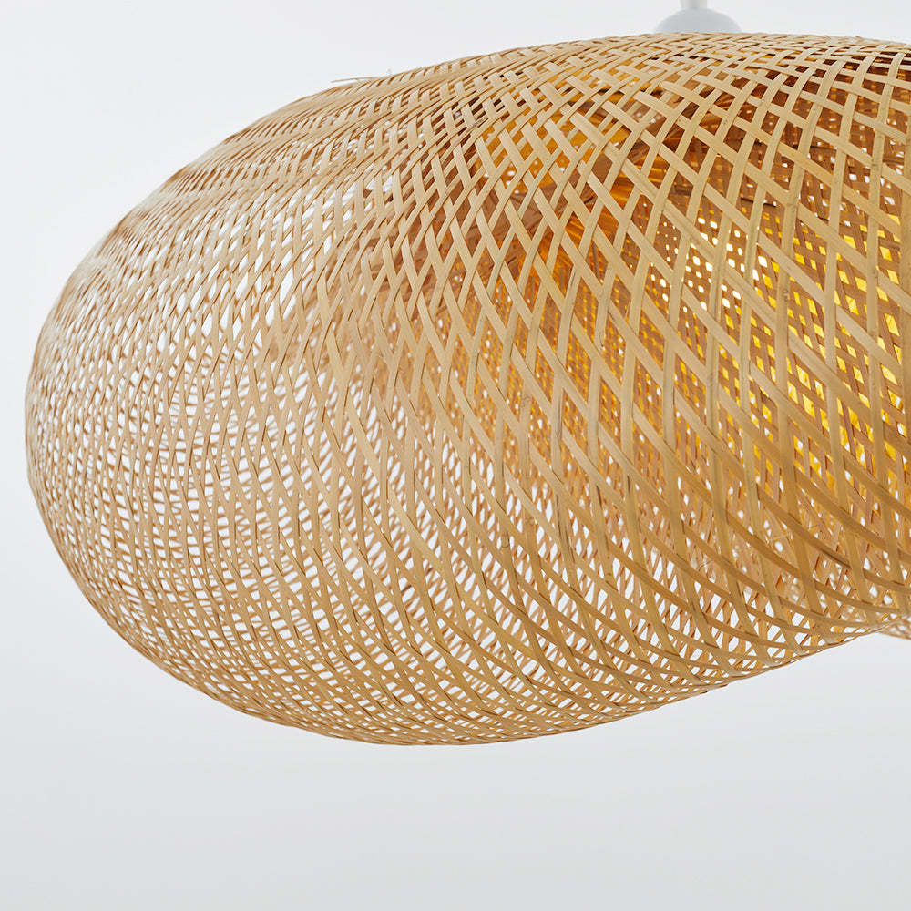 Muto Design LED Hanglamp Bollen Bamboe Slaapkamer/Woonkamer/Eetkamer
