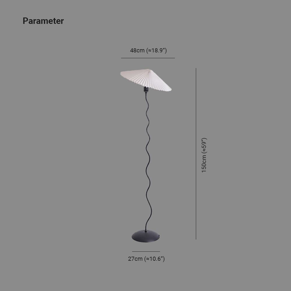 Ozawa Moderne LED Vloerlamp Rood/Oranje/Wit Metaal/Stof Woon/Eet/Slaapkamer