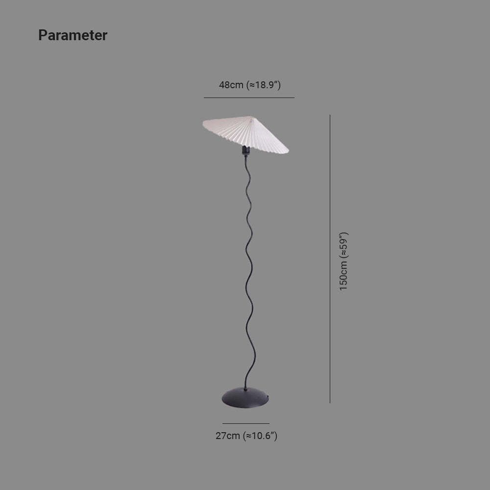 Ozawa Moderne LED Vloerlamp Rood/Oranje/Wit Metaal/Stof Woon/Eet/Slaapkamer