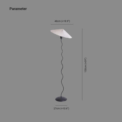 Ozawa Moderne LED Vloerlamp Rood/Oranje/Wit Metaal/Stof Woon/Eet/Slaapkamer