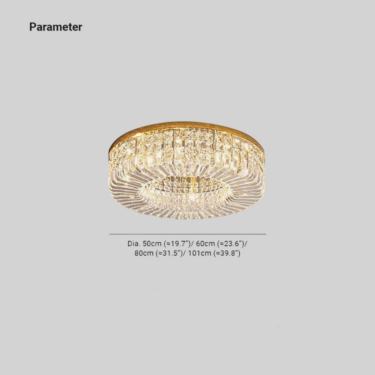 Marilyn Modern Kristal LED Plafondlamp Goud Verlichting Decoratie