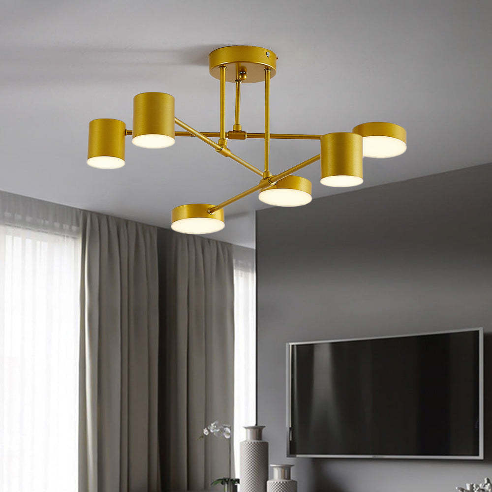 Weiss Moderne LED Flush Plafondlampen Zwart Wit Goud Metaal Slaapkamer