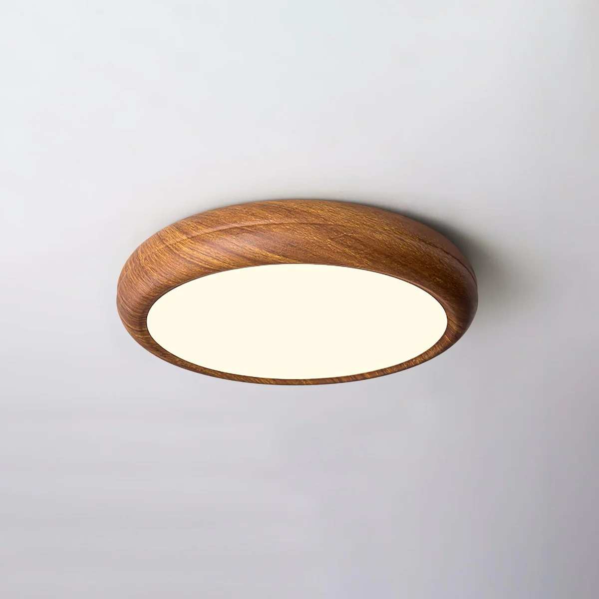 Ozawa Modern Minimalism Round Wood Ceiling Lamp Bedroom Dining Room