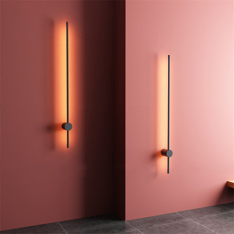 Edge Moderne Industrie Design LED Wandlamp Zwart Metaal Hal Tuin