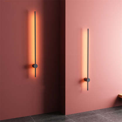 Edge Moderne Industrie Design LED Wandlamp Zwart Metaal Hal Tuin