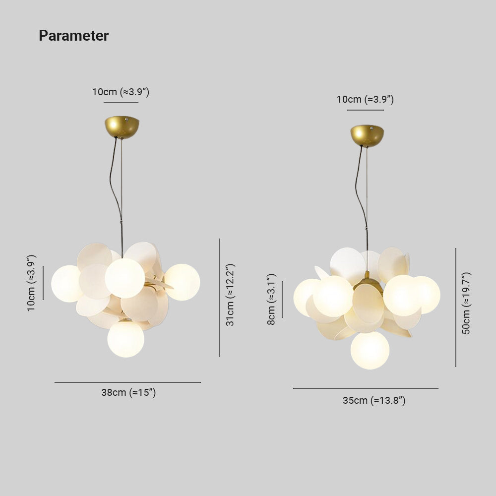 Jevon Design LED Hanglamp Acryl/Glas Woonkamer/Slaapkamer/Kinderkamer
