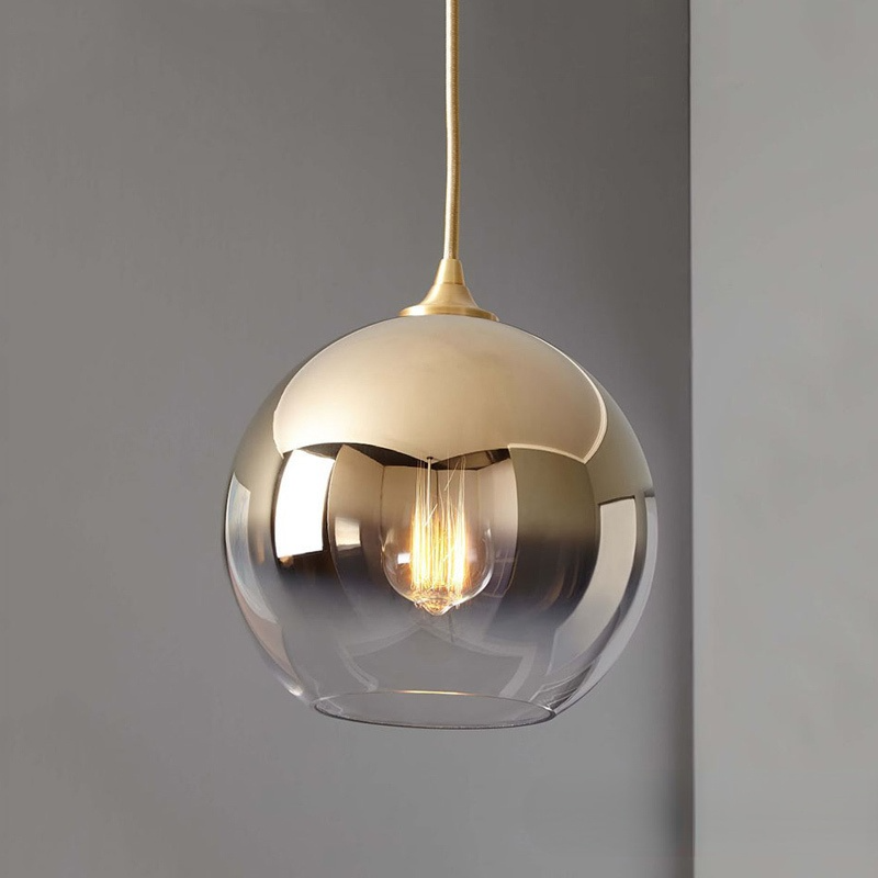 Modern Sferisch Hanglampen Goud Zilver Glass Woonkamer | Las Sola