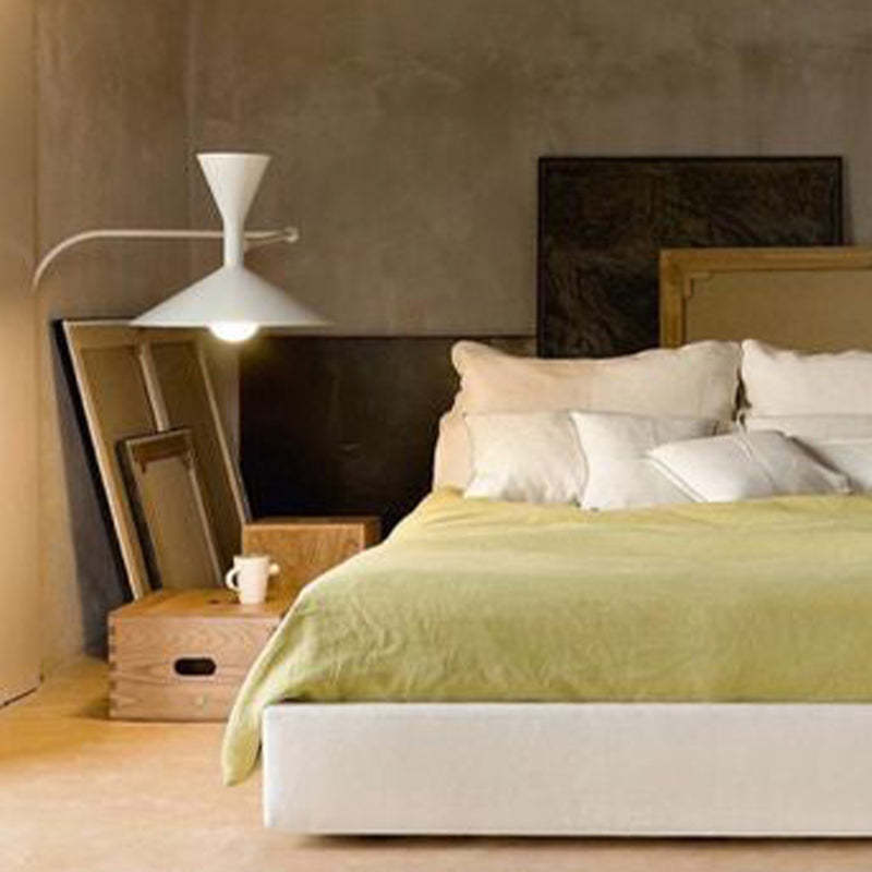 Brady Moderne LED Wandlamp Zwart/Wit/Grijs Metaal Slaap/Woon/Eetkamer