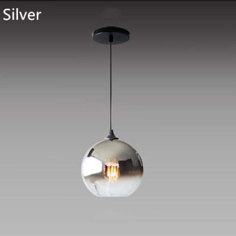 Levy Modern Sferisch Hanglampen Goud Zilver Glass Woonkamer