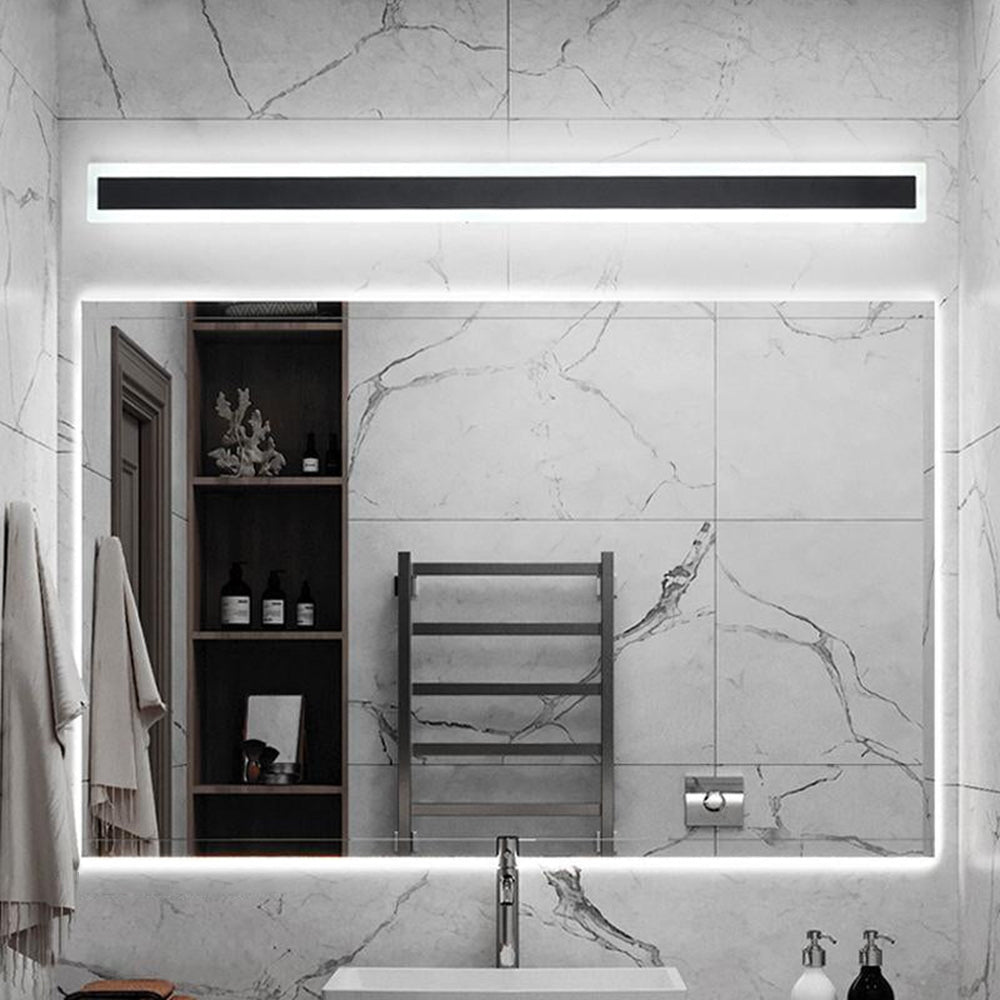 Edge Moderne Minimalistische Lineaire Metalen LED Wandlamp Buiten, Zwart/Wit