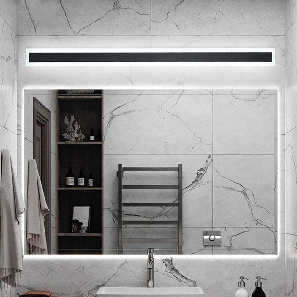 Edge Moderne Minimalistische Lineaire Metalen LED Wandlamp Buiten, Zwart/Wit