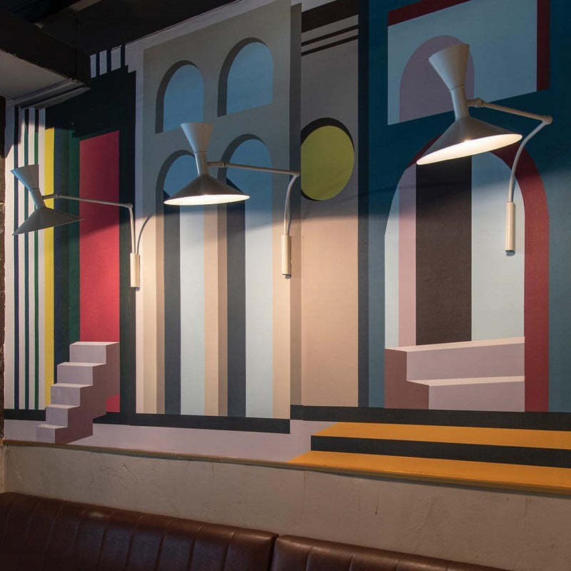 Brady Moderne LED Wandlamp Zwart/Wit/Grijs Metaal Slaap/Woon/Eetkamer