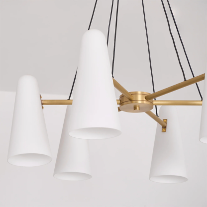 Alessio Minimalism Metal Glass Pendant Light Dining Room Bedroom