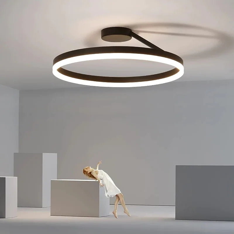 Arisha Moderne Design Gouden LEDPlafondlampen Wit Zwart Metaal