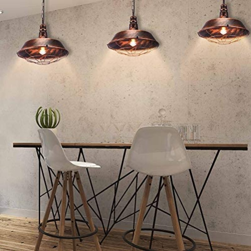 Alessio Rustieke Industriële Hanglamp Voor Zwart En Roest