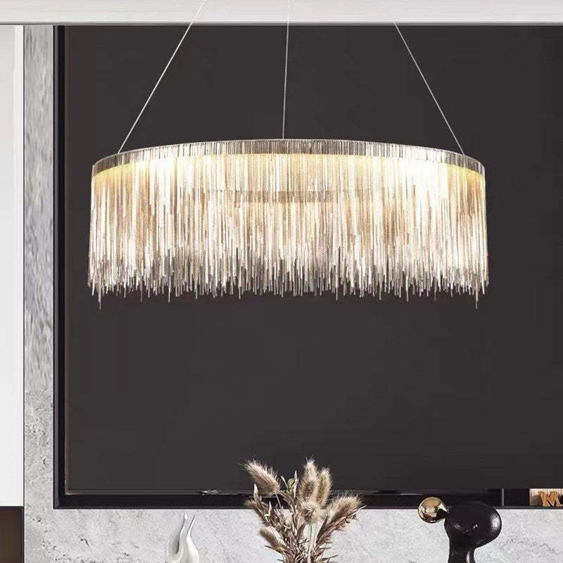 Marilyn Design Grote LED Hanglamp Zwart Wit Gouden Metaal Woonkamer
