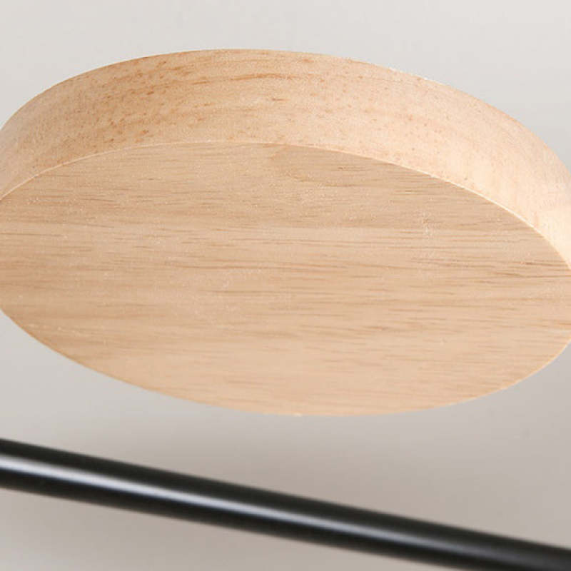 Sienna Ronde Moderne LED Plafondlampen Wit Grijs Groen Hout Metaal