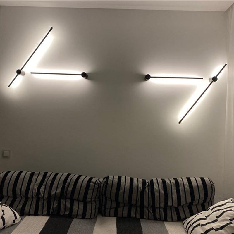 Edge Moderne Industrie Design LED Wandlamp Zwart Metaal Hal Tuin