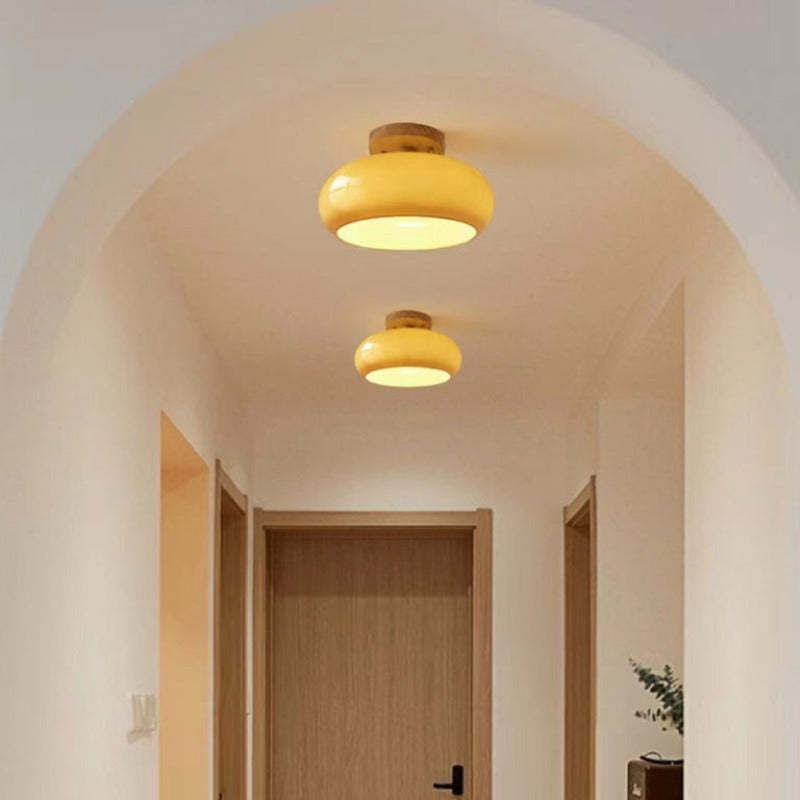 Hailie Modern Design LED Plafondlamp Wit Hout Glas Eetkamer