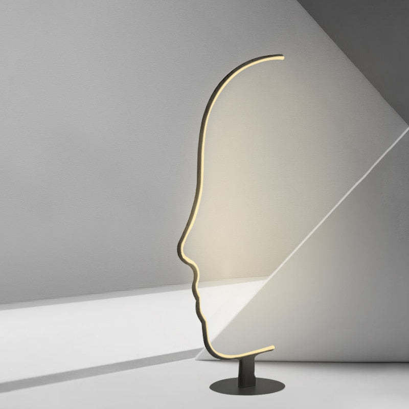 Edge Postmodern Menselijk Gezicht LED Vloerlampen Slaapkamer Woonkamer