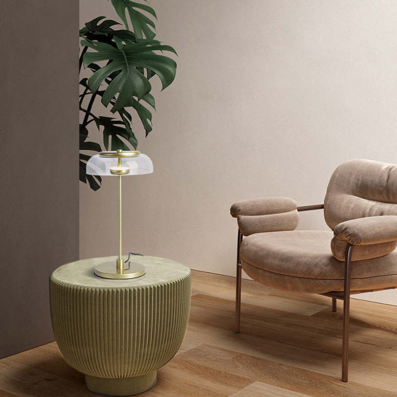 Nordic Ronde LED Tafellampen Zwart Glas Metaal Eetkamer Woonkamer