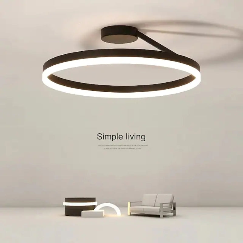 Arisha Moderne Design Gouden LEDPlafondlampen Wit Zwart Metaal