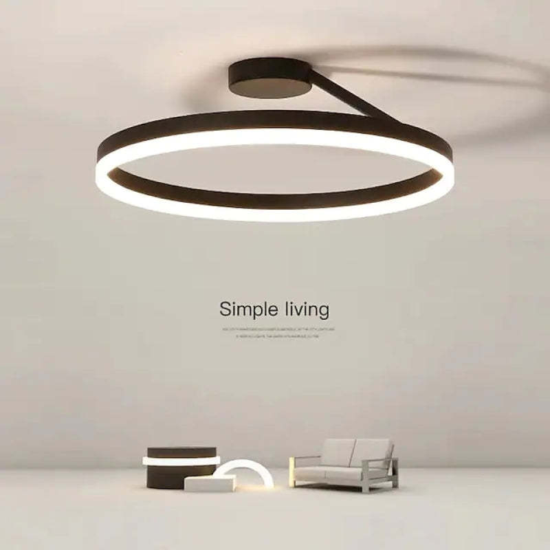 Arisha Moderne Design Gouden LEDPlafondlampen Wit Zwart Metaal