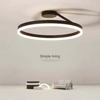 Arisha Moderne Design Gouden LEDPlafondlampen Wit Zwart Metaal