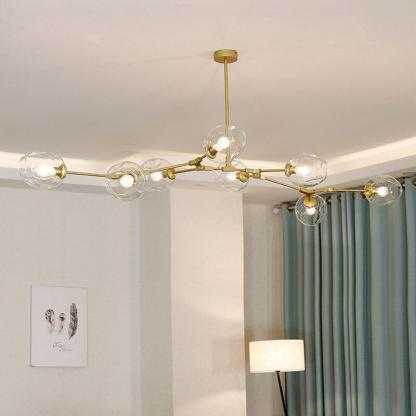 Valentina Ronde LED Hanglampen Metaal Glas Slaapkamer Woonkamer