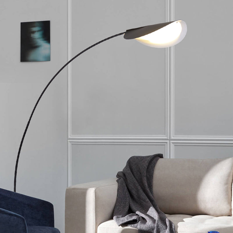 Edge Industriele LED Vloerlamp Zwart Metaal Slaapkamer Woonkamer