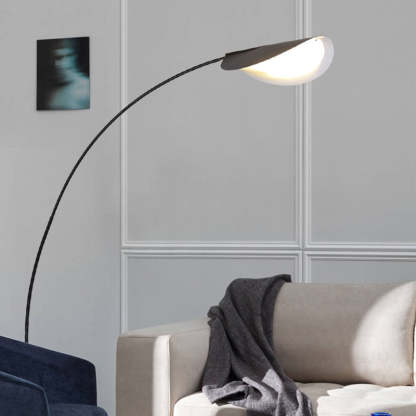 Edge Industriele LED Vloerlamp Zwart Metaal Slaapkamer Woonkamer