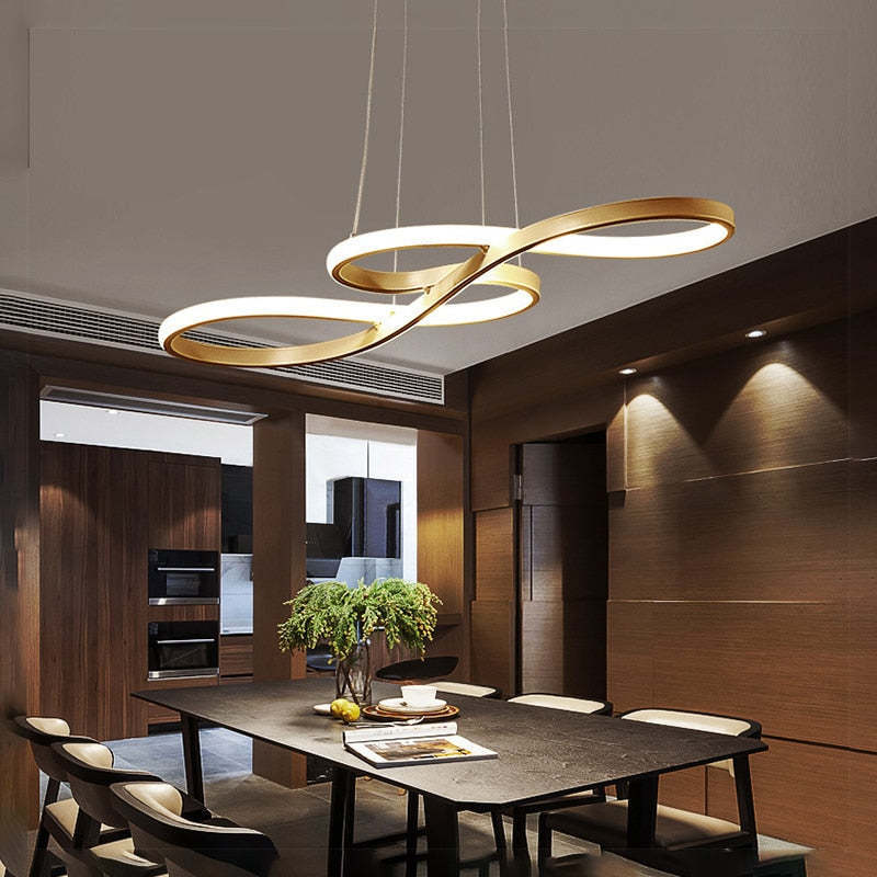 Louise Design LED Hanglamp Metal/Silicone Zwart/Wit/Goud Slaap/Eet/Woonkamer