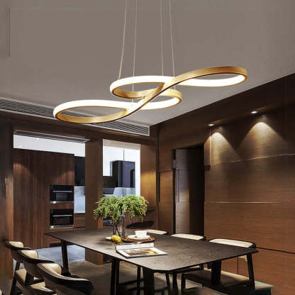 Louise Design LED Hanglamp Metal/Silicone Zwart/Wit/Goud Slaap/Eet/Woonkamer