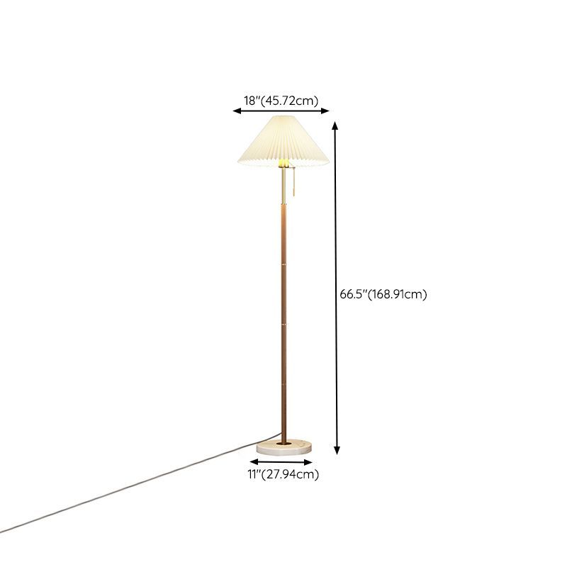 Ozawa Moderne Design LED Geplooide Vloerlamp Metalen Stoffen Eetkamer/Woonkamer