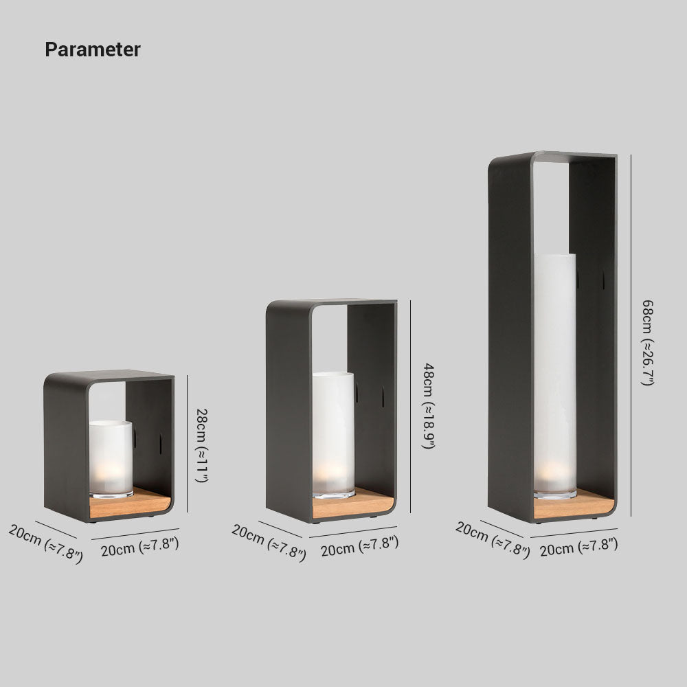 Orr Moderne Cilinder LED Buitenlamp Metaal Zwart Tuin/Stoeprand/Balkon