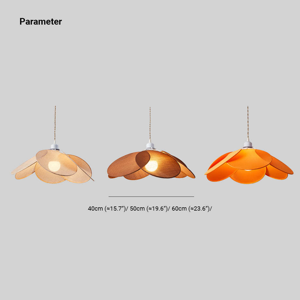 Renée Design LED Hanglamp Oranje/Bruin/Beige Metaal/StofWoon/Slaapkamer