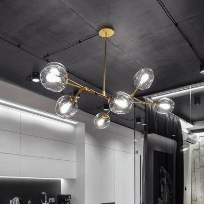 Valentina Ronde LED Hanglampen Metaal Glas Slaapkamer Woonkamer