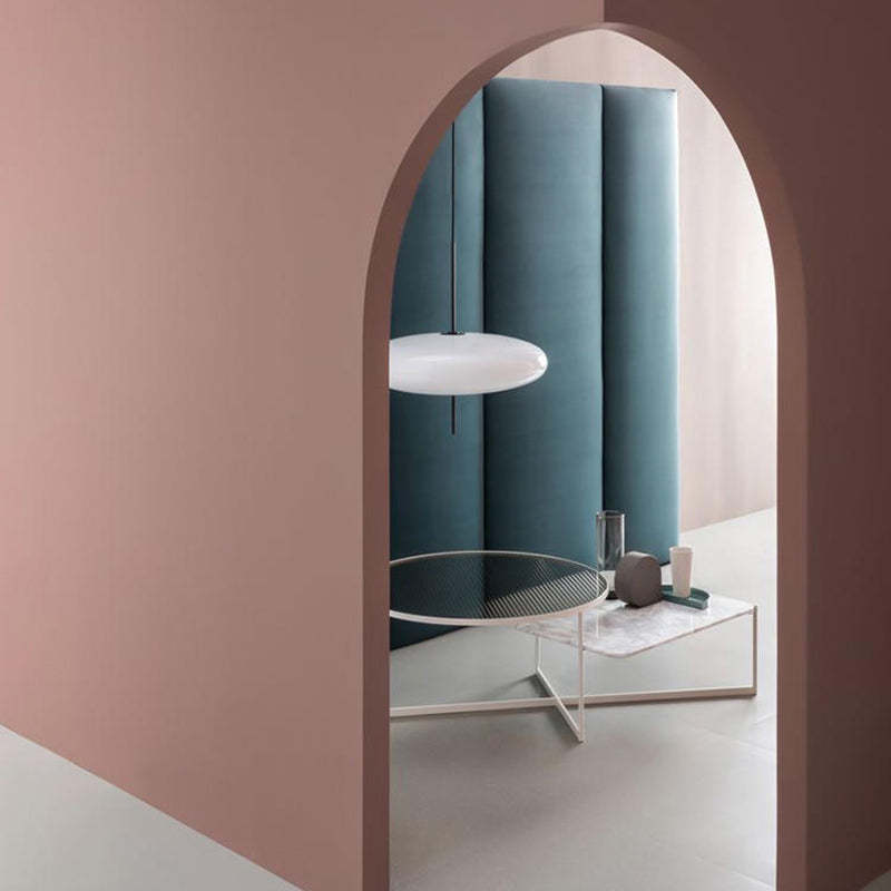 Leilani Vintage Ovaal LED Hanglampen Wit/Zwart Metaal/Acryl Slaapkamer