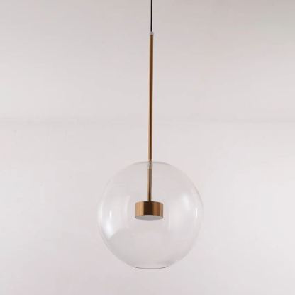 Hailie Moderne Bol LED Hanglamp Metaal/Glas Goud/Transparant Slaap/Woon/Eetkamer