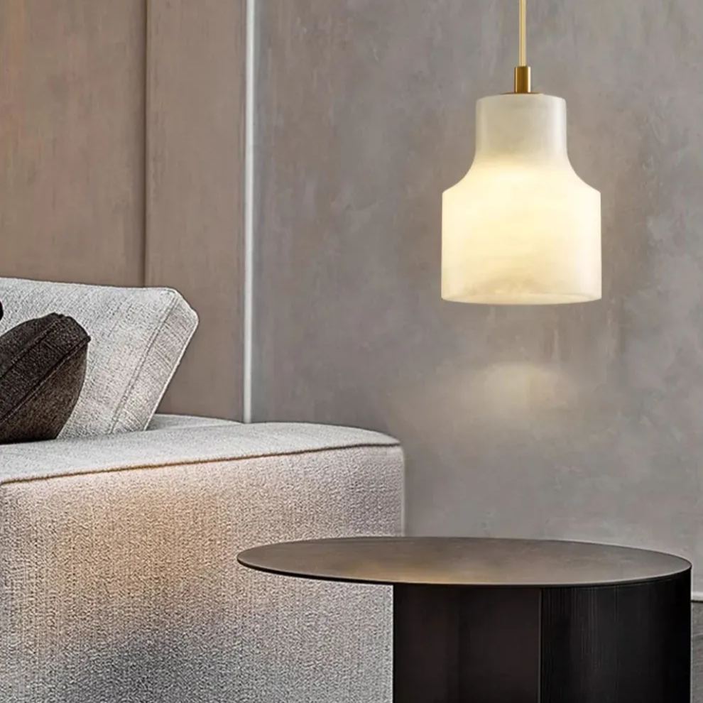 Ozawa Modern Round Metal Rasin Pendant Light Bedroom Dining Room