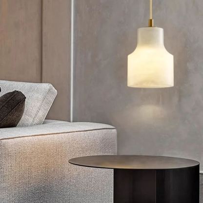 Ozawa Modern Round Metal Rasin Pendant Light Bedroom Dining Room